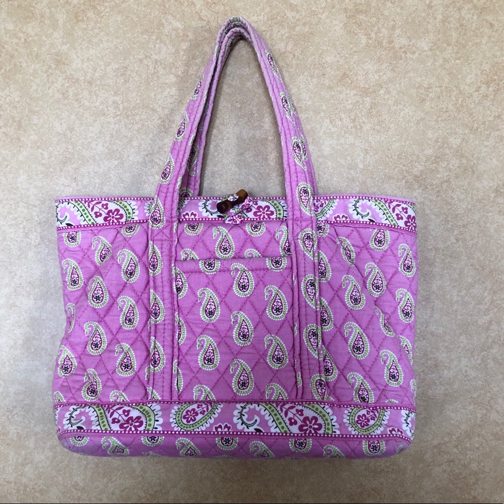 Vera Bradley Pink Paisley Tote Bag